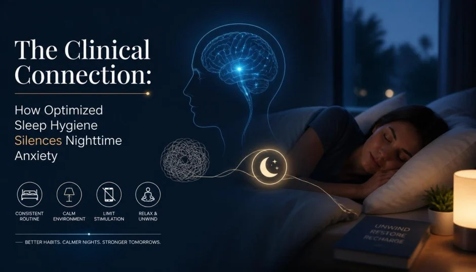 The Clinical Connection: How Optimized Sleep Hygiene Silences Nighttime Anxiety?