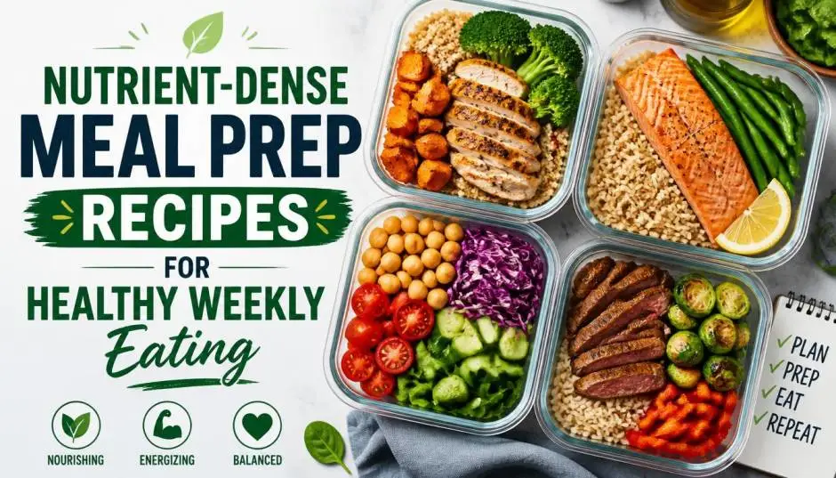  Nutrient-Dense Meal Prep Recipes for Healthy Weekly Eating 